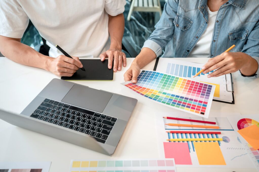 two creative graphic designer team working on colo 2025 01 09 15 33 22 utc min